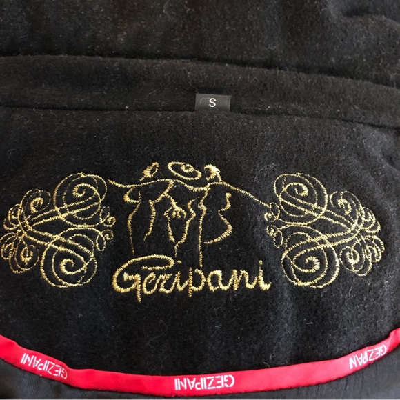 Gezipani Wool/Leather Belted Trench Jacket Sz S - Picture 13 of 13